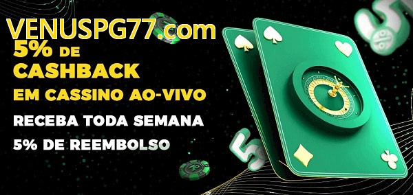 Promoções do cassino ao Vivo VENUSPG77.com